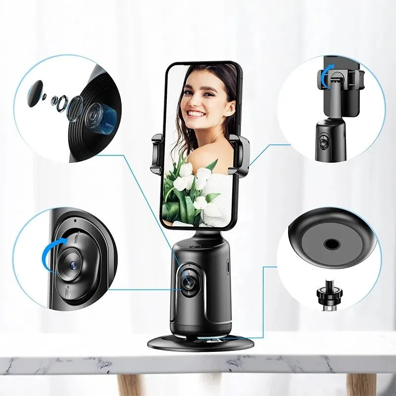 360°自動顔追跡スマートジンバル|スマホ用AI顔認識ホルダー&三脚
360 Auto Face Tracking Gimbal AI Smart Gimbal Face Tracking Auto Phone Holder For Smartphone Video Vlog Live Stabilizer Tripod